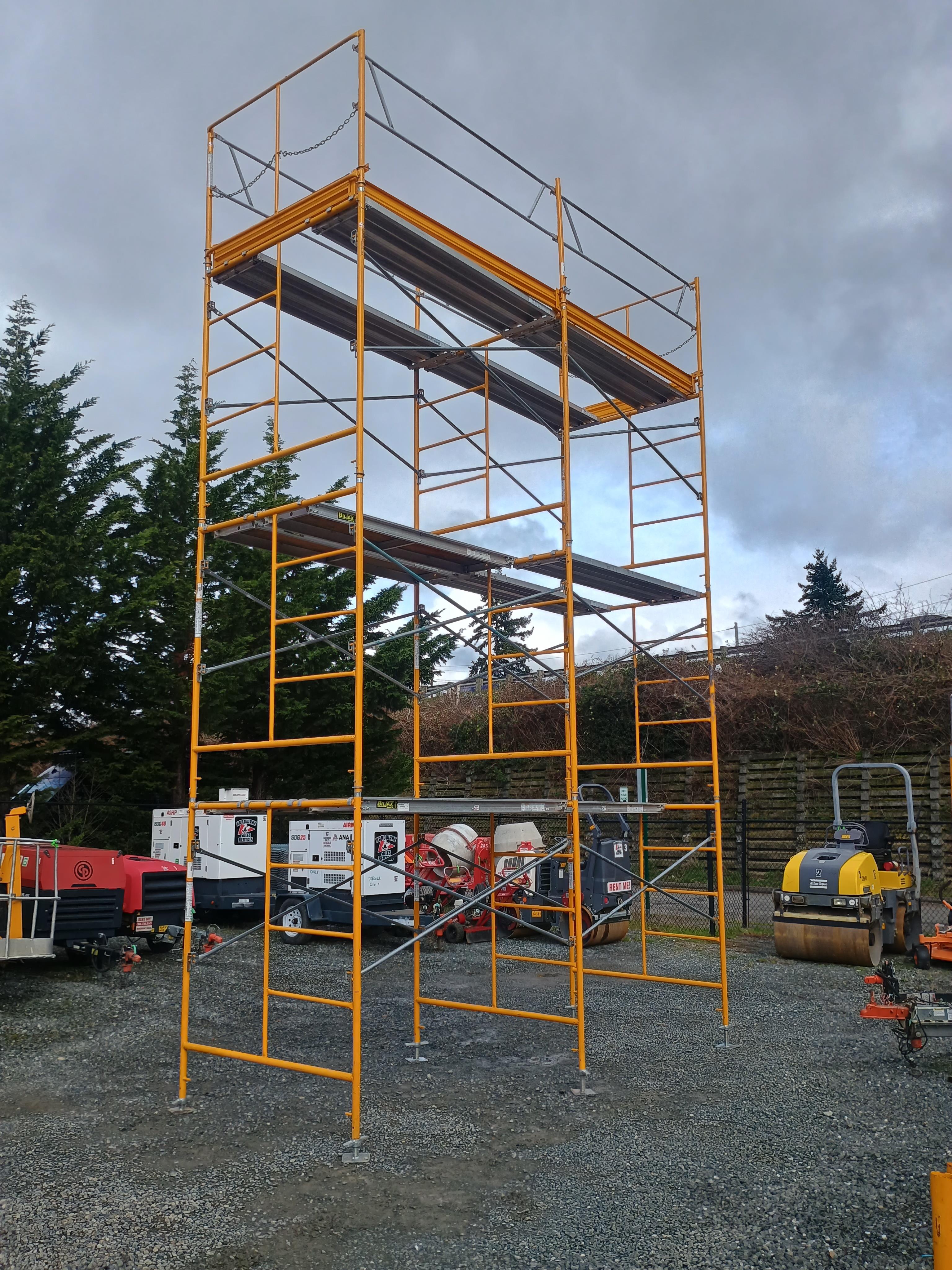 Rental store for 18  TALL 2 WIDE SCAFFOLD W RAIL CAST in Bellingham WA